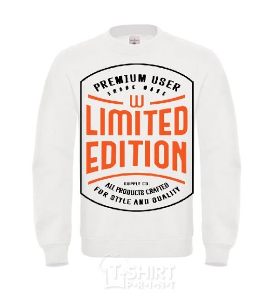 Sweatshirt LIMITED EDITION White фото