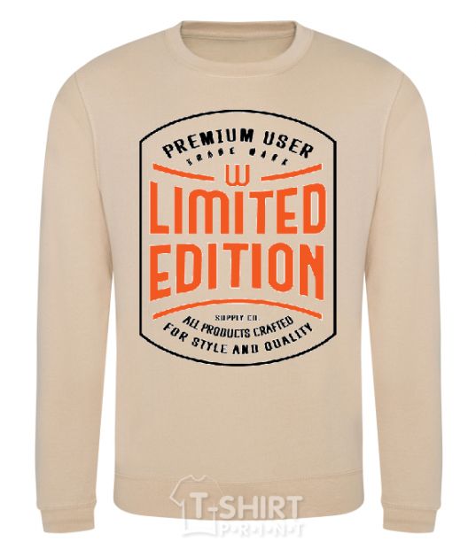 Sweatshirt LIMITED EDITION sand фото