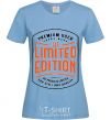 Women's T-shirt LIMITED EDITION sky-blue фото