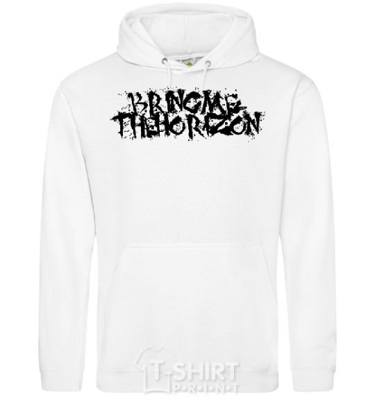 Men`s hoodie BRING ME THE HORIZON inscription White фото