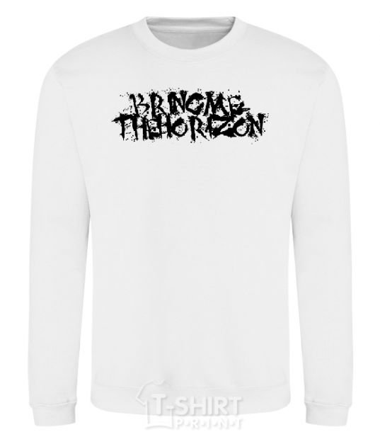 Sweatshirt BRING ME THE HORIZON inscription White фото