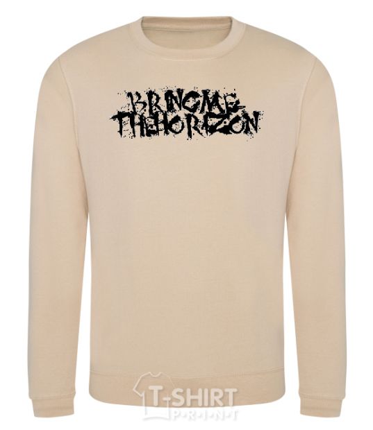 Sweatshirt BRING ME THE HORIZON inscription sand фото