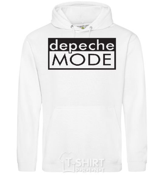 Men`s hoodie DEPECHE MODE logo White фото