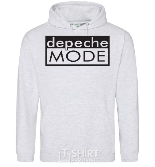 Men`s hoodie DEPECHE MODE logo sport-grey фото