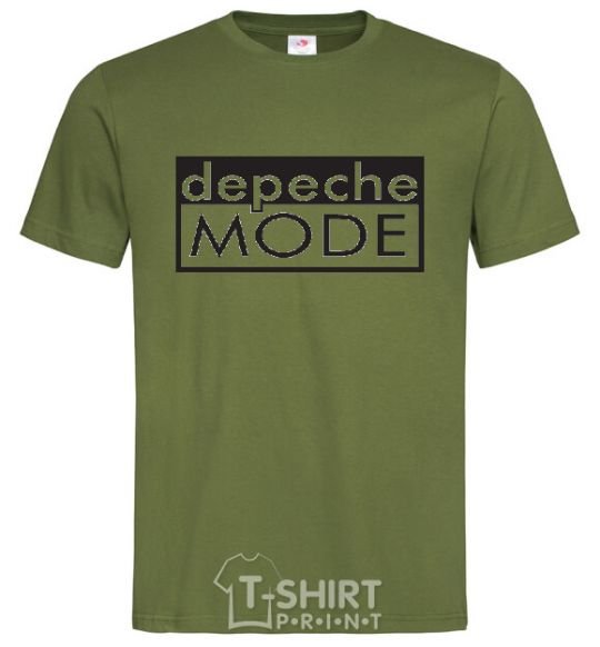 Men's T-Shirt DEPECHE MODE logo millennial-khaki фото