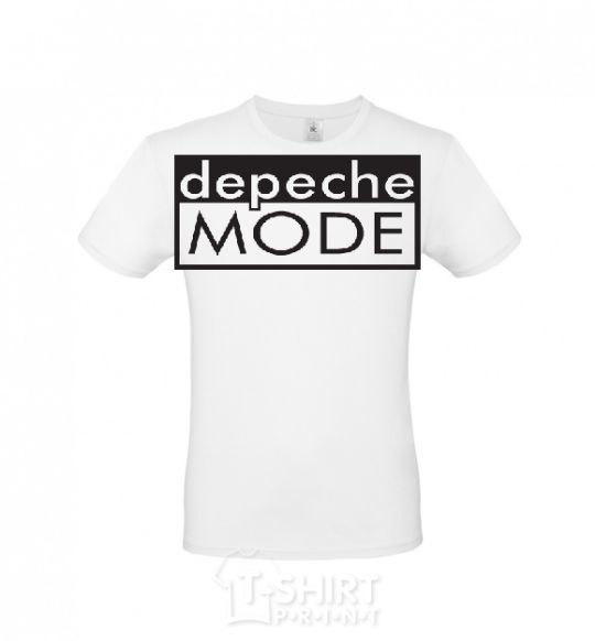 Men's T-Shirt DEPECHE MODE logo White фото