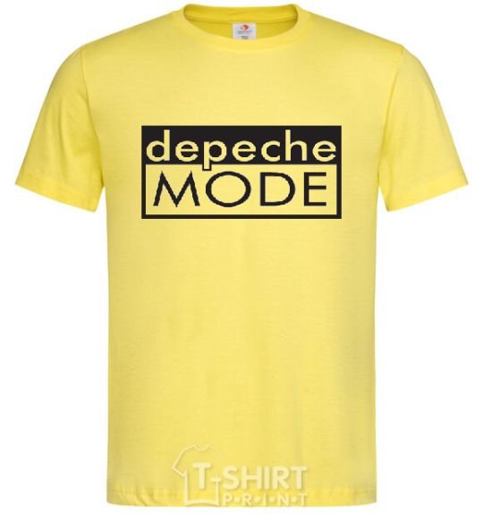 Men's T-Shirt DEPECHE MODE logo cornsilk фото