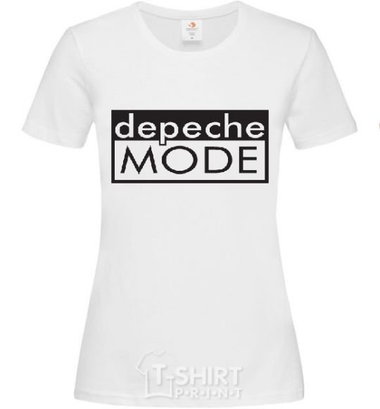Women's T-shirt DEPECHE MODE logo White фото