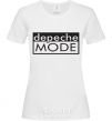 Women's T-shirt DEPECHE MODE logo White фото