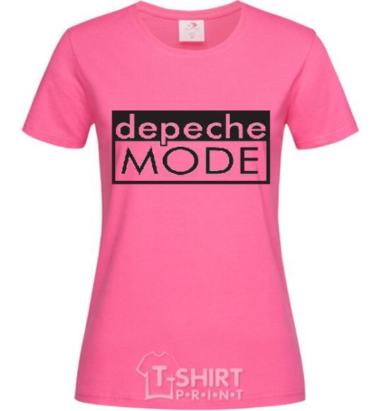 Women's T-shirt DEPECHE MODE logo heliconia фото