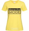 Women's T-shirt DEPECHE MODE logo cornsilk фото