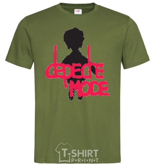 Men's T-Shirt DEPECHE MODE PINK millennial-khaki фото