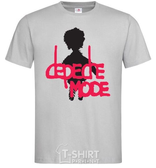 Men's T-Shirt DEPECHE MODE PINK grey фото