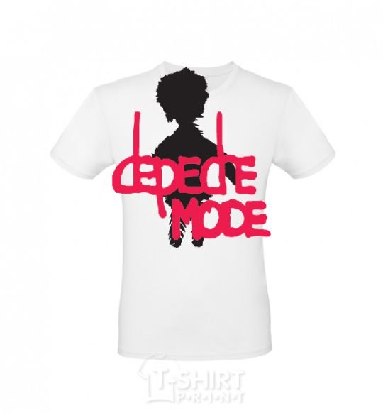 Men's T-Shirt DEPECHE MODE PINK White фото