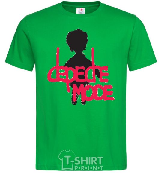Men's T-Shirt DEPECHE MODE PINK kelly-green фото