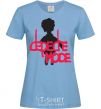 Women's T-shirt DEPECHE MODE PINK sky-blue фото