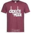 Men's T-Shirt DM burgundy фото