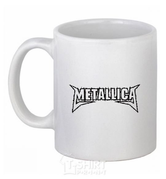 Ceramic mug METALLICA LIGHT White фото