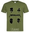 Men's T-Shirt METALLICA FACES millennial-khaki фото