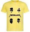 Men's T-Shirt METALLICA FACES cornsilk фото