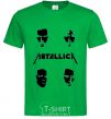 Men's T-Shirt METALLICA FACES kelly-green фото