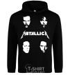 Men`s hoodie METALLICA FACES black фото