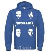 Men`s hoodie METALLICA FACES royal фото