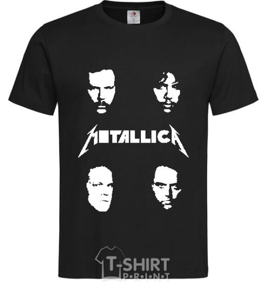 Men's T-Shirt METALLICA FACES black фото