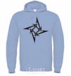 Men`s hoodie METALLICA STAR sky-blue фото