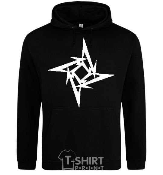 Men`s hoodie METALLICA STAR black фото