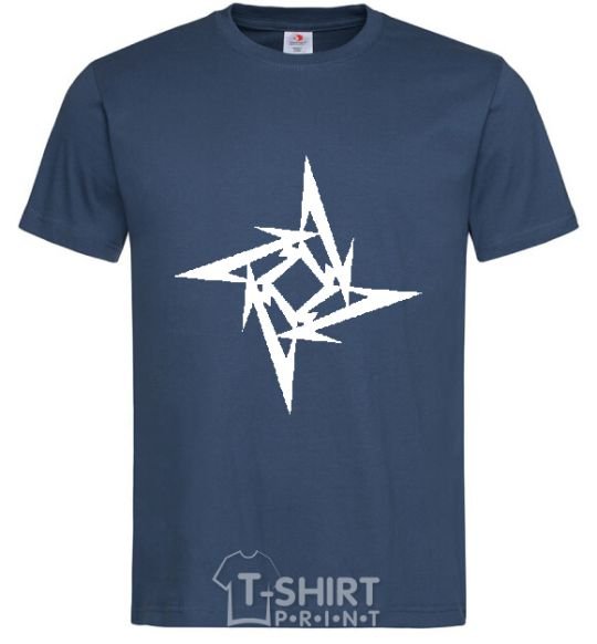 Men's T-Shirt METALLICA STAR navy-blue фото