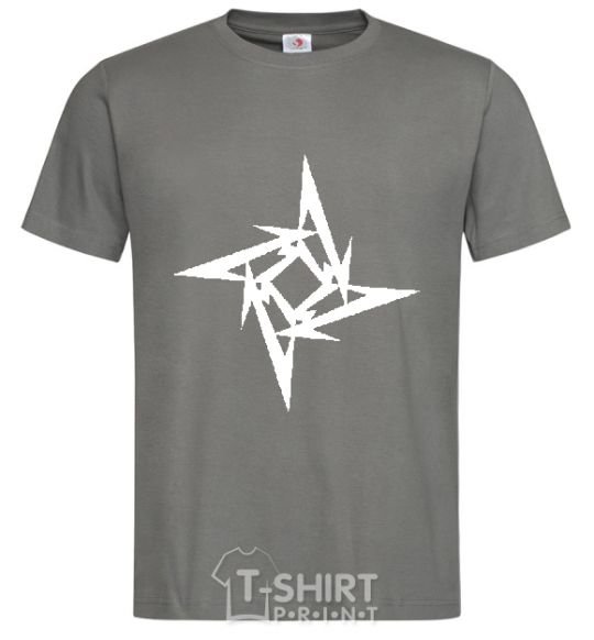 Men's T-Shirt METALLICA STAR dark-grey фото