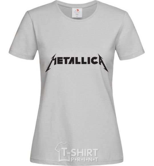 Women's T-shirt METALLICA grey фото