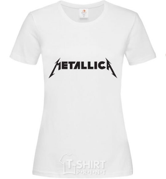 Женская футболка METALLICA Белый фото