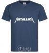 Men's T-Shirt METALLICA navy-blue фото