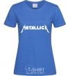 Women's T-shirt METALLICA royal-blue фото