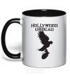 Mug with a colored handle HOLLYWOOD UNDEAD black фото