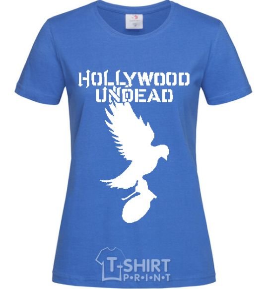 Женская футболка HOLLYWOOD UNDEAD Ярко-синий фото