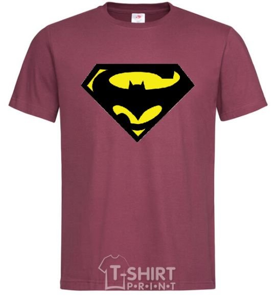 Men's T-Shirt SUPERBATMAN burgundy фото