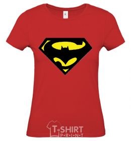Women's T-shirt SUPERBATMAN red фото