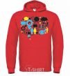 Men`s hoodie MW bright-red фото