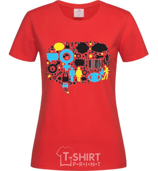 Women's T-shirt MW red фото