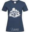 Women's T-shirt HIP HOP navy-blue фото