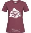 Women's T-shirt HIP HOP burgundy фото