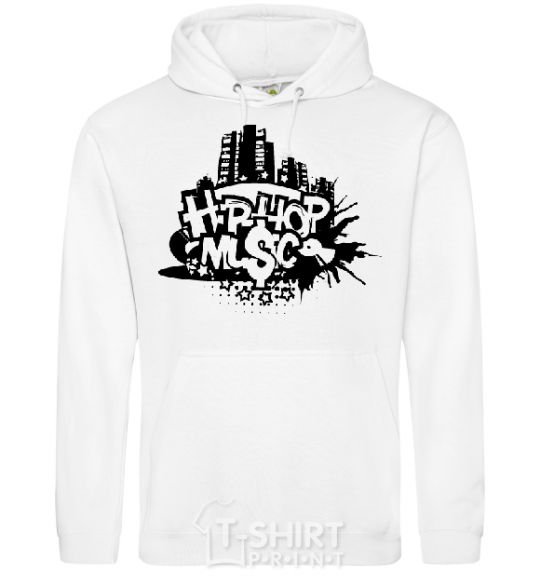 Men`s hoodie HIP HOP White фото