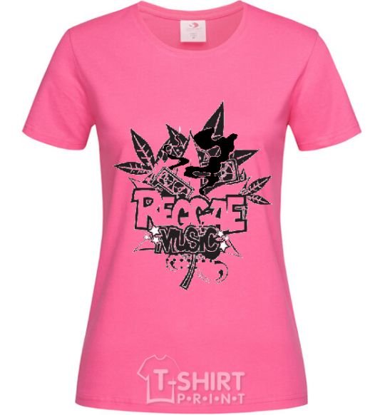 Женская футболка REGGAE Ярко-розовый фото