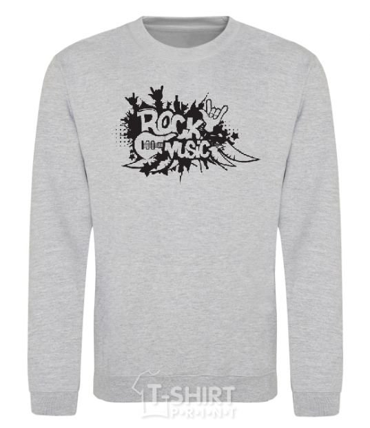 Sweatshirt ROCK Music sign sport-grey фото
