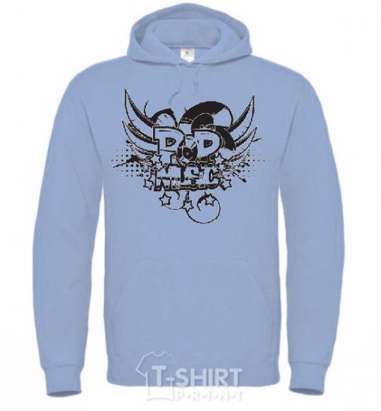 Men`s hoodie POP sky-blue фото