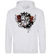 Men`s hoodie METALROCK sport-grey фото