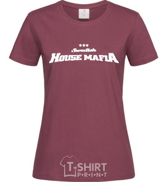 Женская футболка SWEDISH HOUSE MAFIA Бордовый фото
